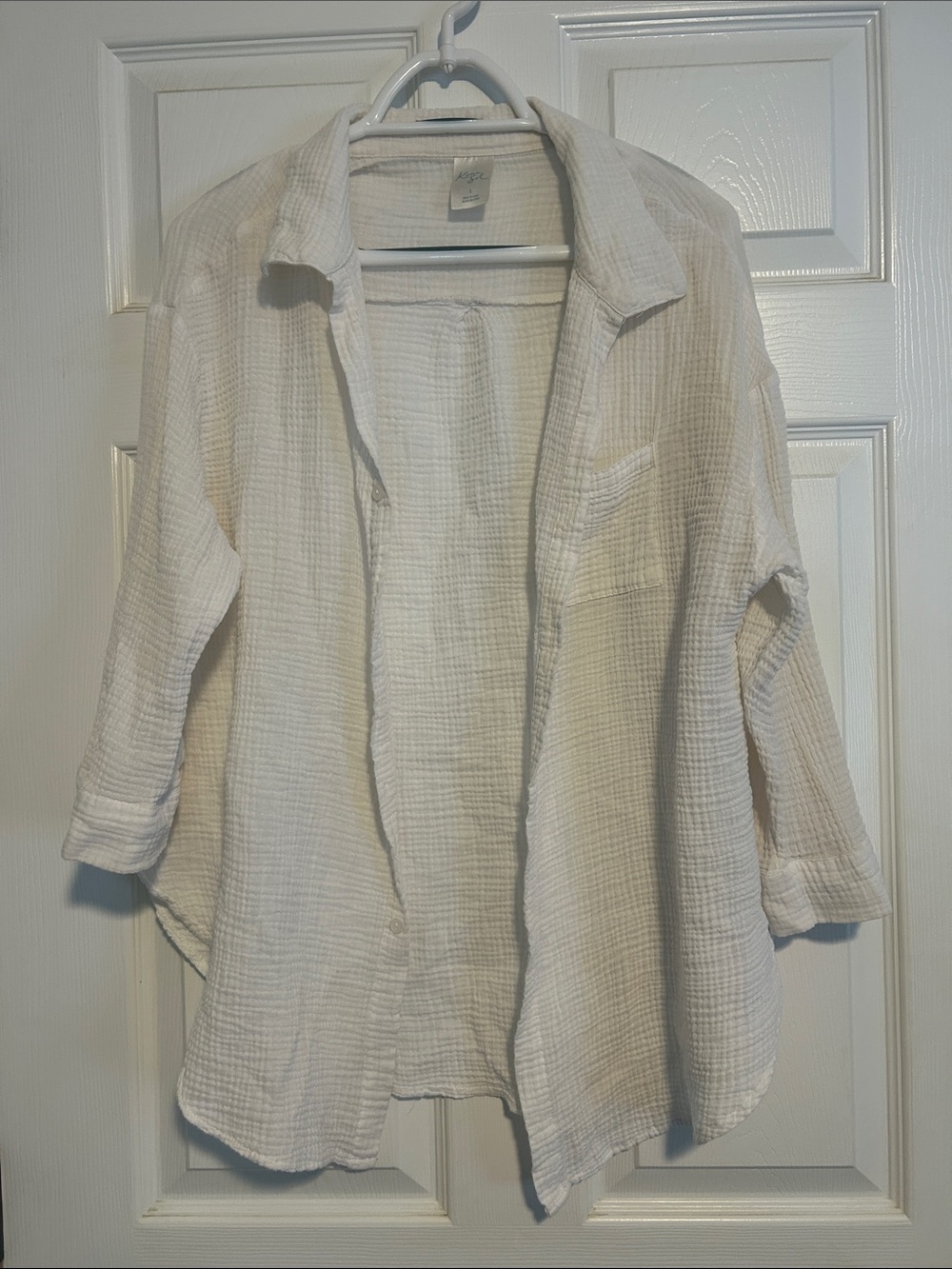 Kona Sol Cream Lightweight Gauze Swim Coverup